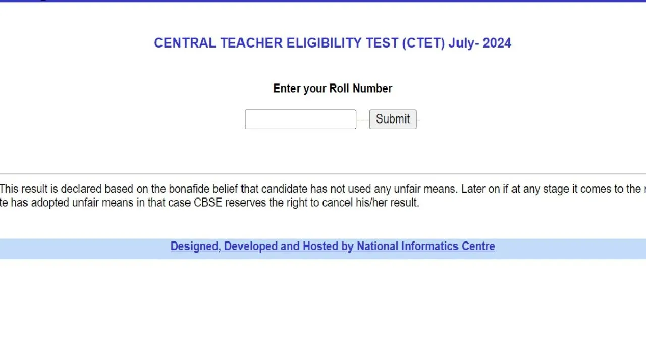 CTET Result December 2024